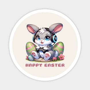 Happy Easter Gamer Bunny Magnet